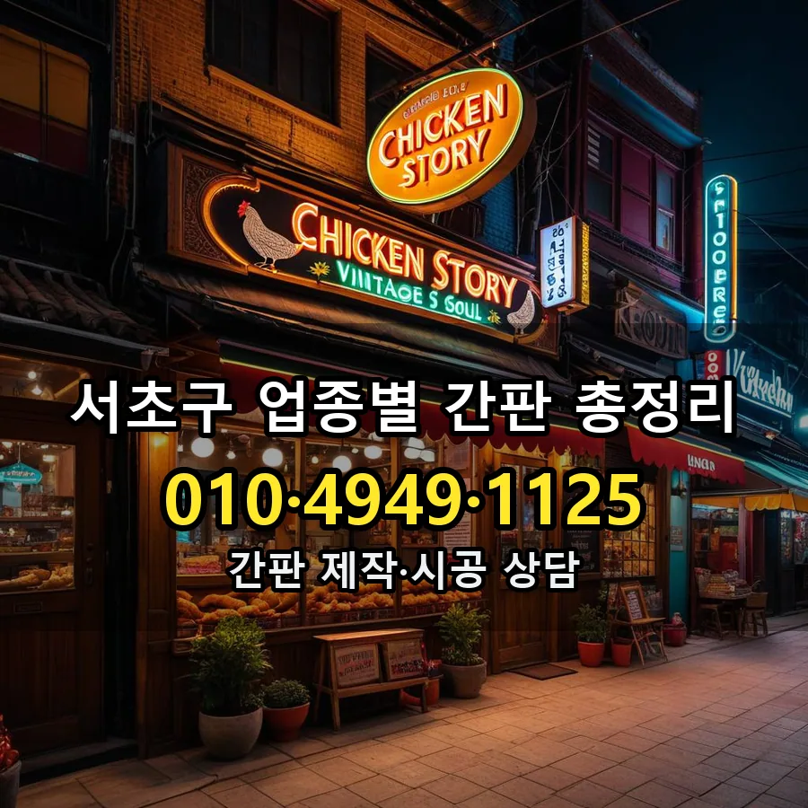 업종별 간판 총정리 제작·시공 모습